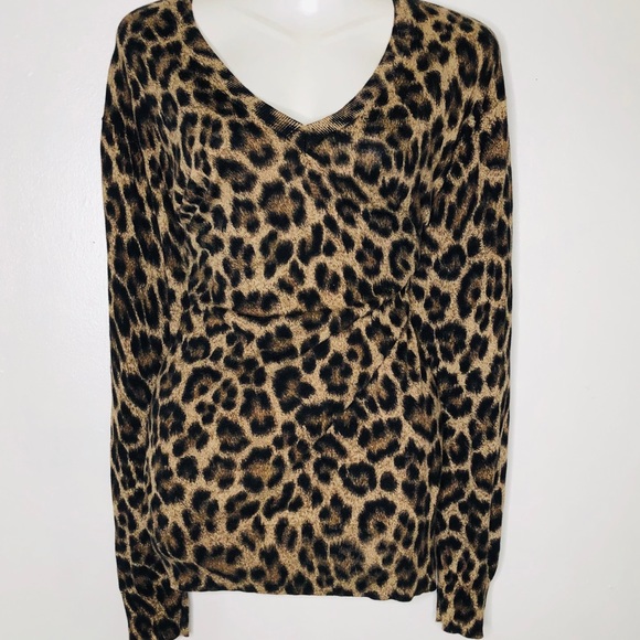 Michael Kors Sweaters - MK Michael Kors Leopard Animal Print Sweater